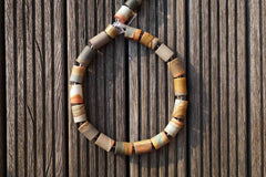 Matte Landscape/ Polychrome jasper 14.5-16mm cylinder beads (ETB00580)