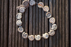 Matte Picasso Jasper from Utah 20-22mm spiral/ snail beads (ETB00300)