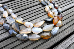 Montana Moss Agate 12-15mm faceted beads (ETB00424)