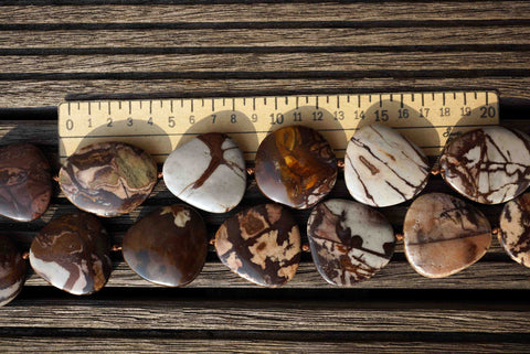 Australian Outback Jasper 26-35mm freeform beads (ETB00560)