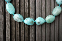 Peruvian Amazonite 15-19mm pebble beads (ETB00778)
