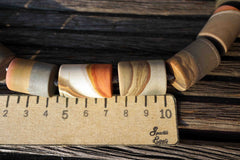 Matte Landscape/ Polychrome jasper 14.5-16mm cylinder beads (ETB00580)