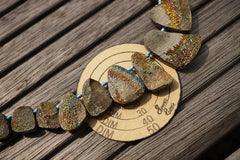 Rare and exotic Russian Rainbow Pyrite 8-23.5mm freeform beads (ETB00808)