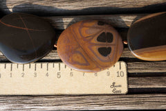 Mexican Picture Jasper 30-42mm freeform beads (ETB00502)