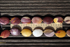 Matte Mookaite jasper 25-30mm freeform beads (ETB00520)