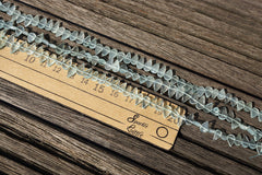 Aquamarine 4-8mm teardrop beads (ETB00701)