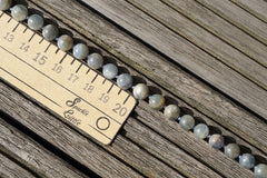 Rare Blue Sapphire corundum 7.5-9mm round beads (ETB00827)