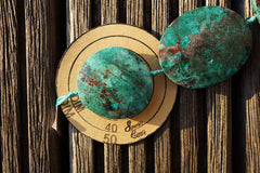 Natural Amazing Blue Peruvian Chrysocolla 28-42mm freeform beads (ETB00617)