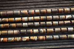 Matte Landscape/ Polychrome jasper 14.5-16mm cylinder beads (ETB00580)