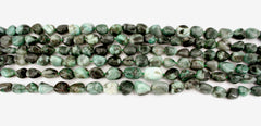 Emerald freeform beads (ETB01336)