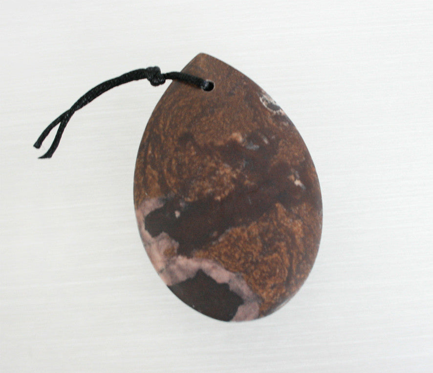 Matte Outback Jasper Freeform Pendant  (ETP00024)