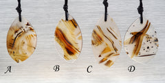 Montana Moss Agate freeform pendants (ETP00326)