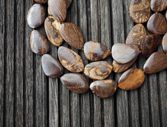 Rare Boulder Opal 21-29mm freeform beads (ETB00575)