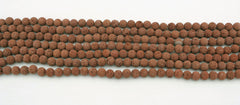 Natural Brown Lava 10mm round beads (ETB01210)
