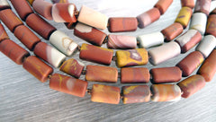 Matte Noreena Jasper small 5-6mm cylinder beads (ETB00001)