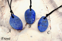 Matte Lapis Lazuli Natural rough pendant (ETP00069)