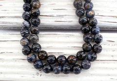 Pietersite A Grade 8-8.5mm round beads (ETB01050)
