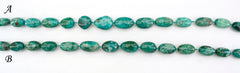 Natural Amazing blue Peruvian Chrysocolla A grade pebble beads (ETB01252)