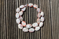 Moroccan Agate 22-29mm oval flat beads (ETB00548)