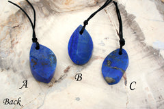 Matte Lapis Lazuli Natural rough pendant (ETP00069)