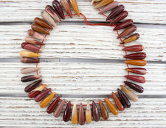 Mookaite 27.5-32.5mm drop beads (ETB01254)