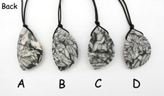Matte Pinolith freeform pendant (ETP00296)