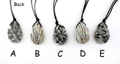 Matte Pinolith freeform pendant (ETP00295)