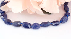 Rare Blue Sapphire faceted beads (ETB00416)