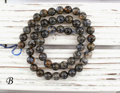 Pietersite A Grade 8-8.5mm round beads (ETB01050)