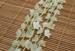Matte New Jade 14-17mm handmade flower beads (ETB00352)