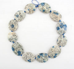 Rare K2 Blue 21.5-28mm freeform beads (ETB01109)