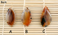 Montana Moss Agate Freeform pendant with Gold-filled wire (ETP00291)