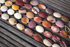 Matte Mookaite jasper 17-24mm freeform beads (ETB00519)