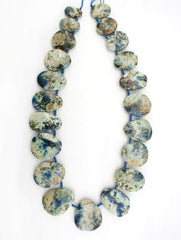 Rare and Natural Azurite freeform beads (ETB01150)