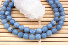 Owyhee Blue Opal 6.5-7mm round beads (ETB00871)