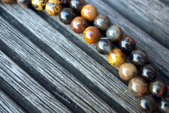 Pilbara jasper 6.5-7.5mm round beads (ETB00504)
