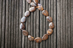 Rare Boulder Opal 21-29mm freeform beads (ETB00575)