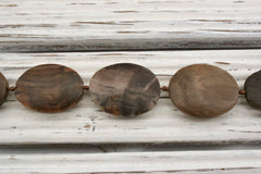 Matte Wood Opalite/ Petrified Wood 19-22mm freeform beads (ETB00971)