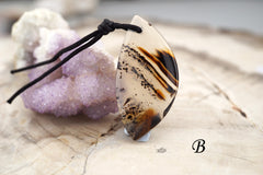 Montana Moss Agate freeform pendants (ETP00325)