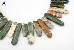 Ocean Jasper 8-12mm freeform beads (ETB00485)