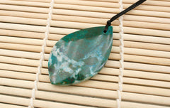Natural Amazing blue Peruvian Chrysocolla freeform pendant (ETP00118)