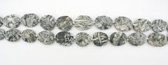 Matte Pinolith freeform beads (ETB01208)