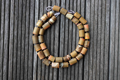 Matte Landscape/ Polychrome jasper 14-17mm cylinder beads (ETB00581)