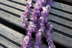 Natural Amethyst small chips beads (ETB00305)
