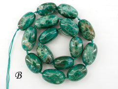 Natural Amazing blue Peruvian Chrysocolla A grade pebble beads (ETB01252)