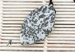 Matte Plume Agate freeform shaped pendants (ETP00225)