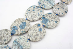 Rare K2 Blue 30.5-40mm freeform beads (ETB01118)