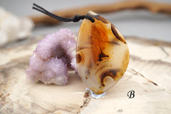 Montana Moss Agate freeform pendants (ETP00111)