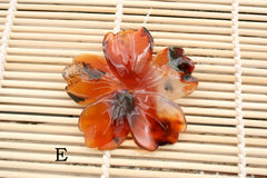 Carnelian 49-52mm flower pendant (ETP00276)
