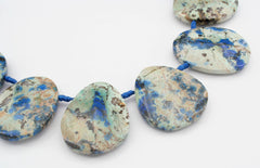 Rare and Natural Azurite freeform beads (ETB01150)
